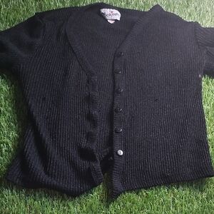 Vintage short Sleeve Cover Up Crop